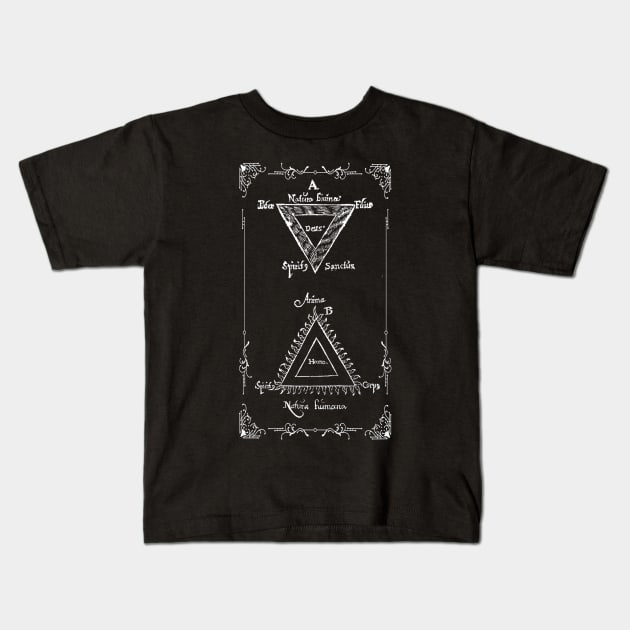 Hermetica Moderna - Trifolium Hermeticum Dark Kids T-Shirt by Anthraey